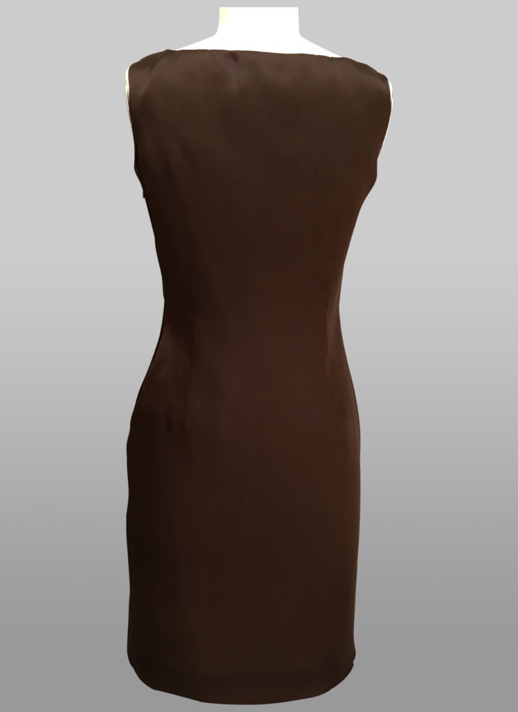 Chocolate sheath dress