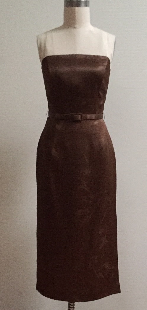 silk cocktail dress