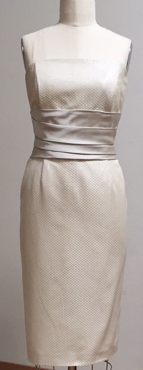 silver and white dress for wedding