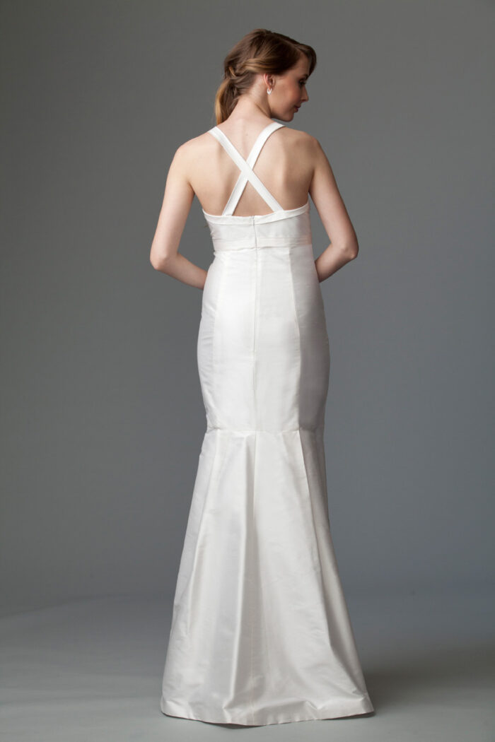 off-white gown for graduation