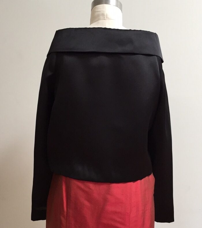 Black short evening jacket