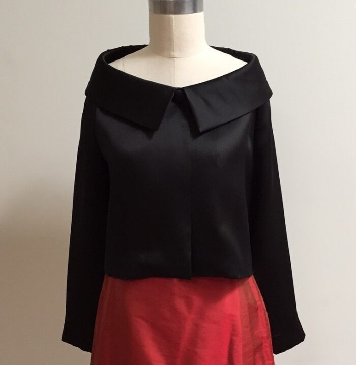 Black short evening jacket