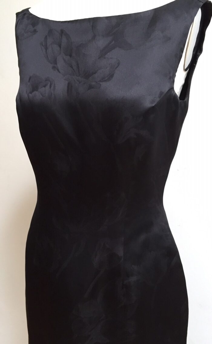 Black Damask Organza Fabric for Siri 5797 Dress