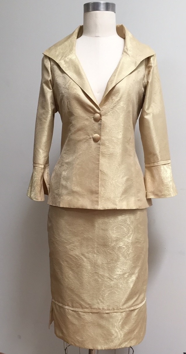 gold suit for wedding