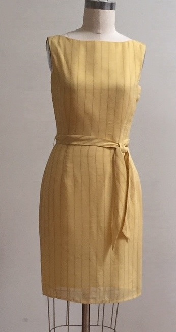 yellow sheath dress