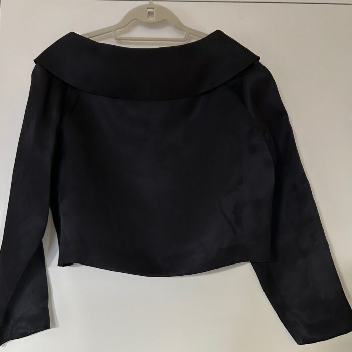 black silk short jacket